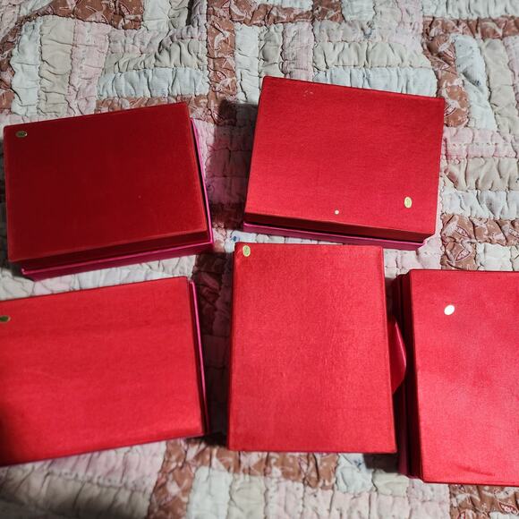 Lot of 5 Used Gift Boxes With Attached Ribbon, 7in x 3in x 9in - Picture 3 of 9